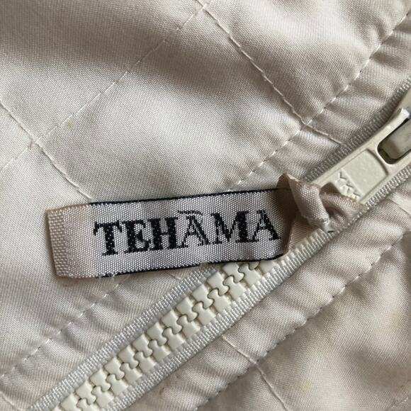 Tehama Nancy Haley Off White Full Zip Fleece Zip Off Sleeve Jacket Women's Large - Picture 9 of 12